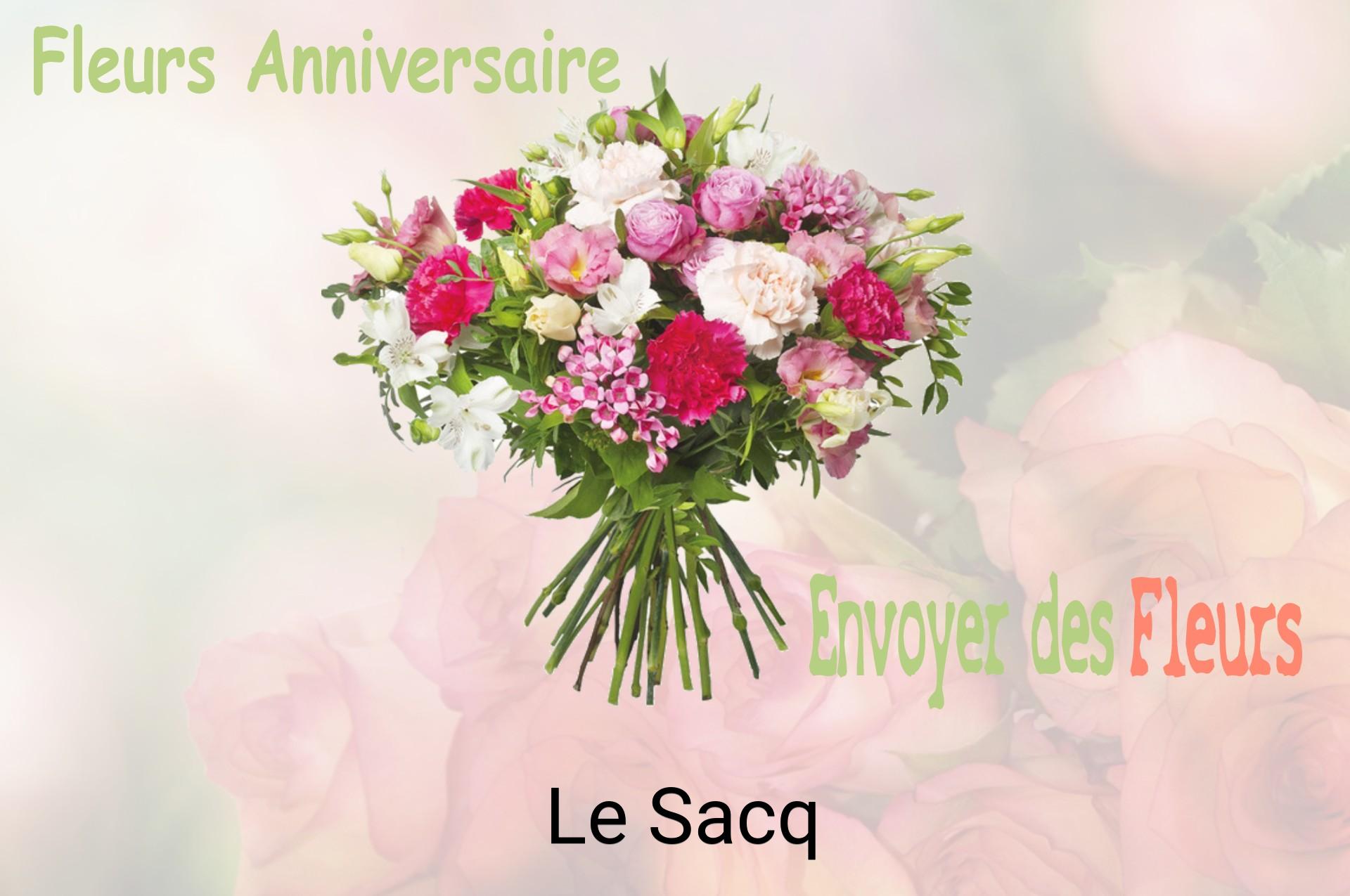 Bouquet de fleurs d’anniversaire livré à Le Sacq